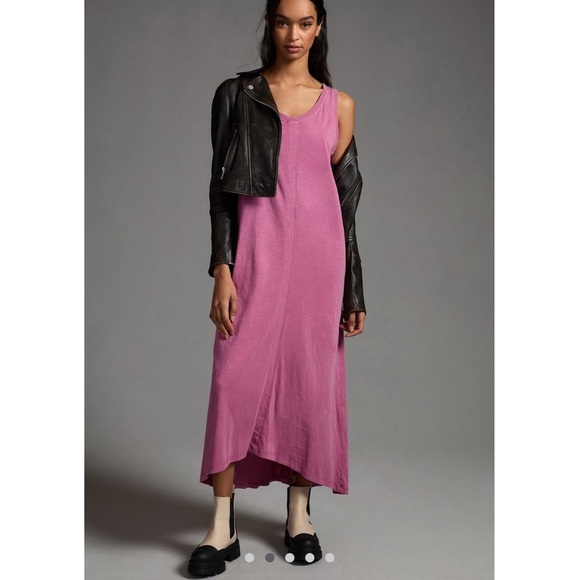 Daily Practice by Anthropologie Lounge Midi Dress oversized XXS cotton Anthro - Picture 5 of 11